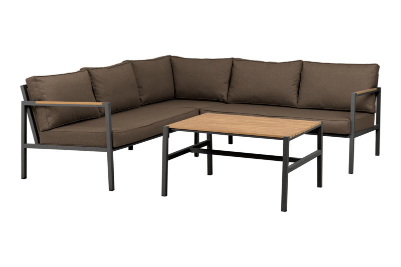 Cap sett Antracit/Brun