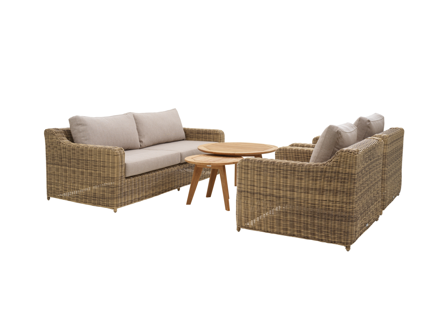 Glendon 2,5-seters sofa Rustic/Beige
