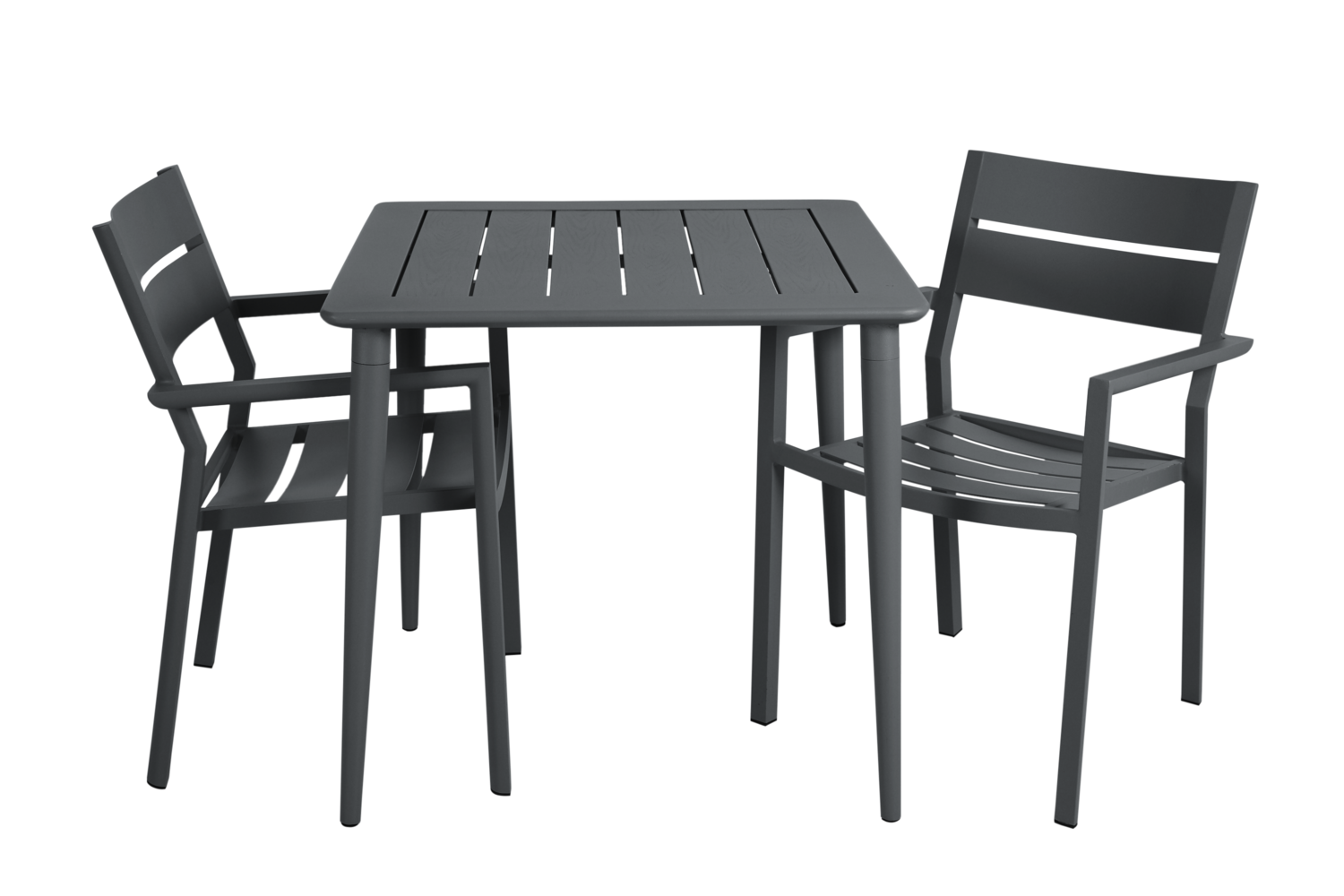 Delia stol med armlener Antracit