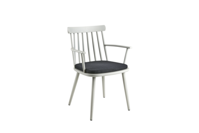 Winsor stol med armlener Light Grey/Raven