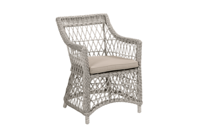 Beatrice stol med armlener Hvit/beige