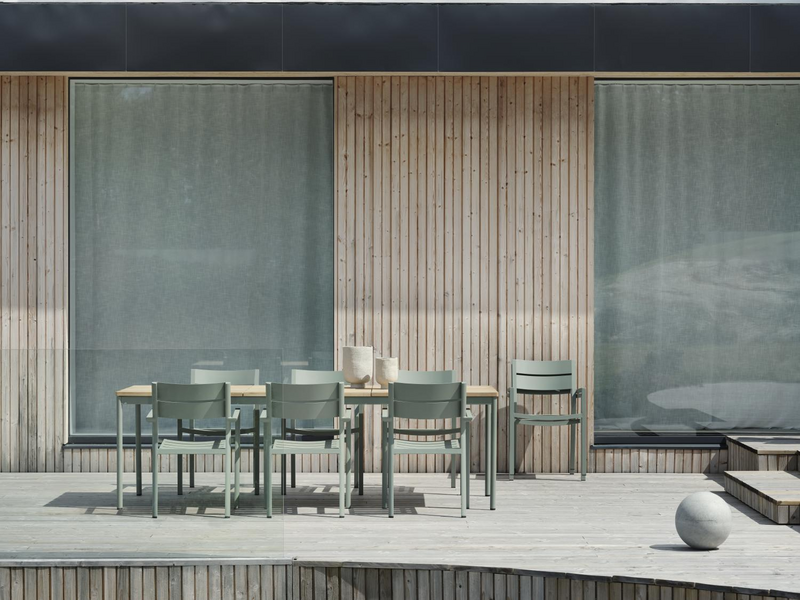 Delia stol med armlener Dusty Green