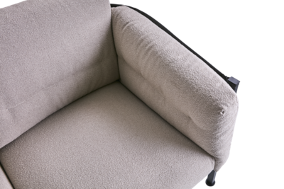 Delux 3-seter sofa Black/Teddy Beige
