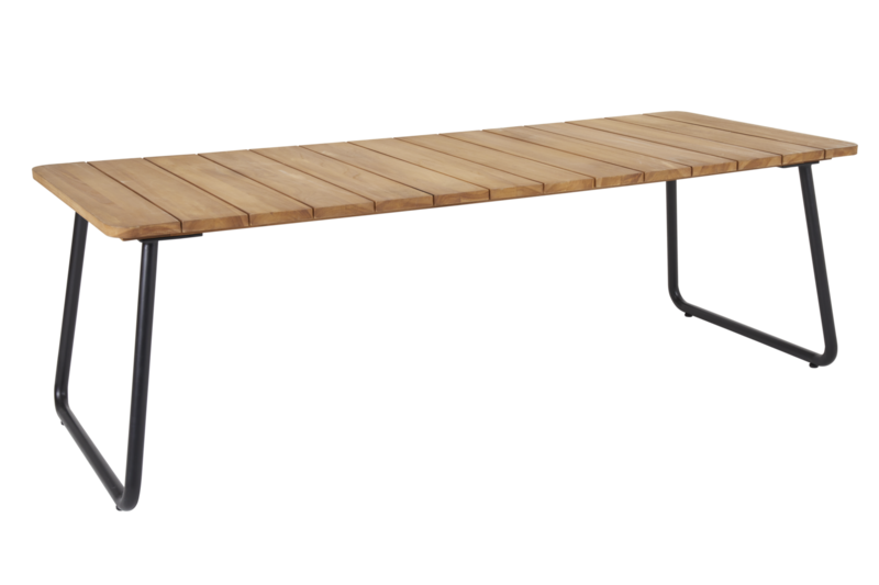 Nolli spisebord Svart/teak