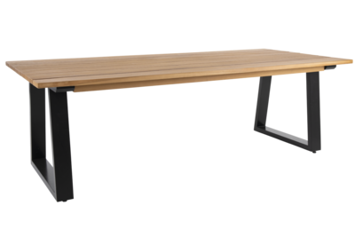 Laurion spisebord Svart/teak