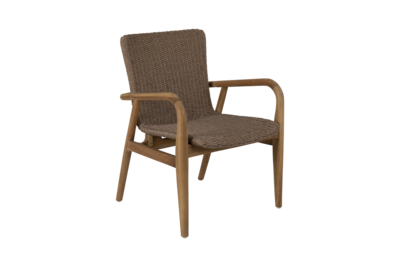 Lilja stol med armlener Natur/beige