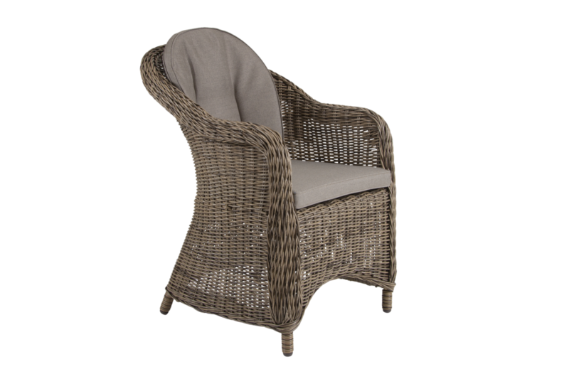 Eads stol med armlener Natur/beige