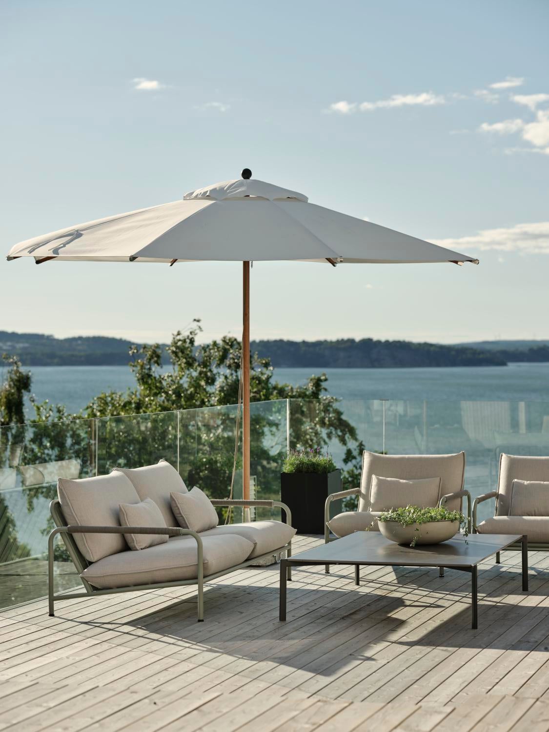 Lerberget 2,5-seters sofa Dusty Green/ash