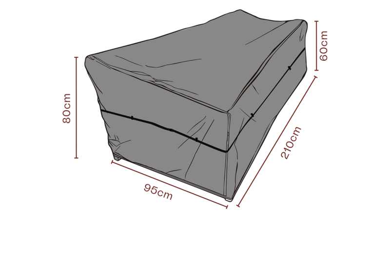 Møbeltrekk sofa Black-Breathable