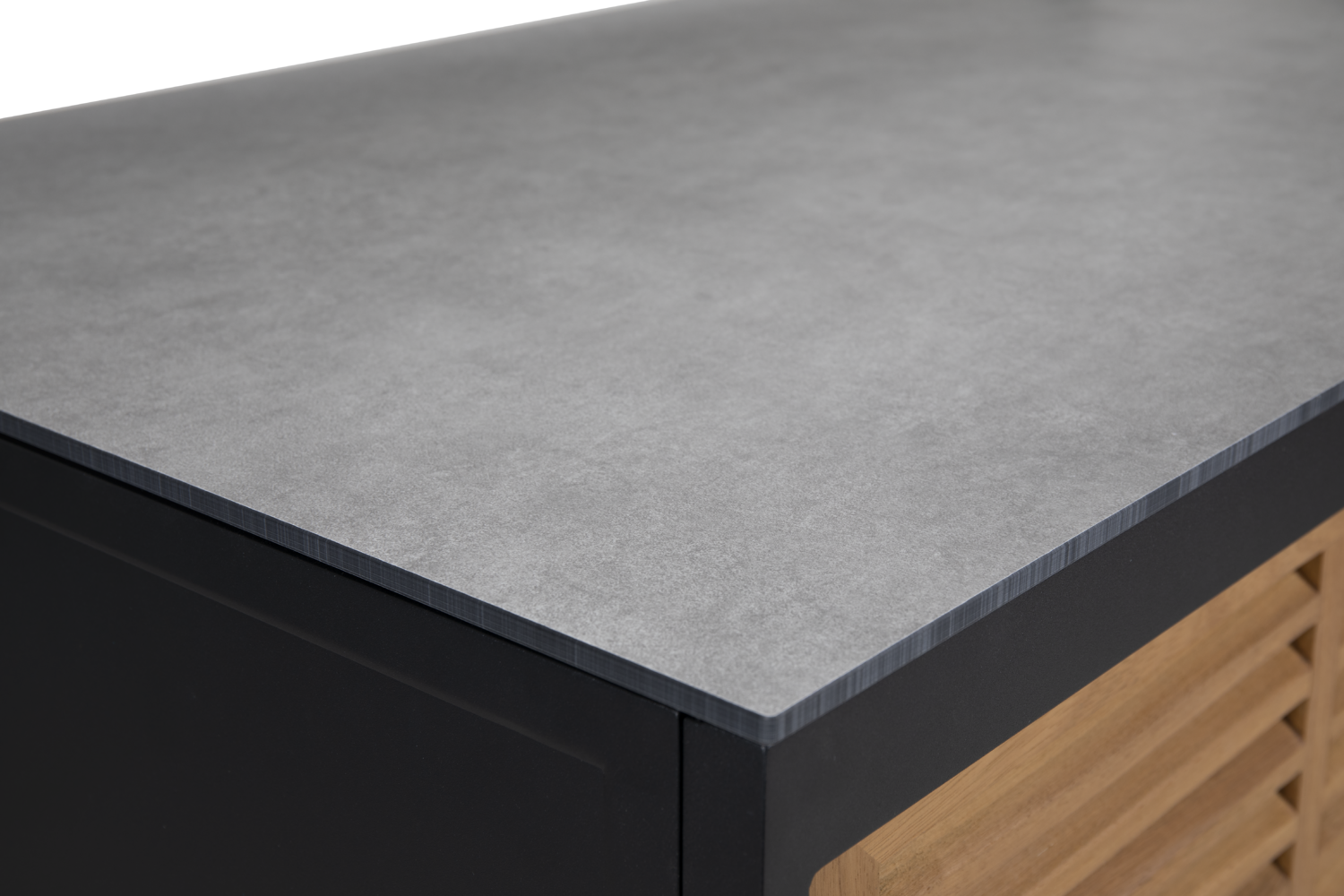 Fornax utekjøkken Svart/teak