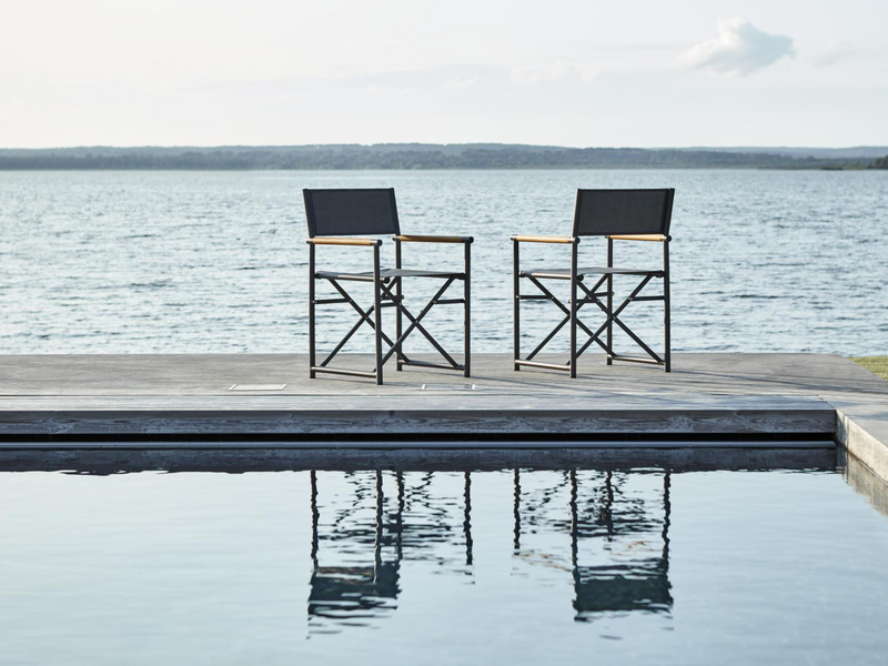 Zand spisestol  Anthracite/Teak