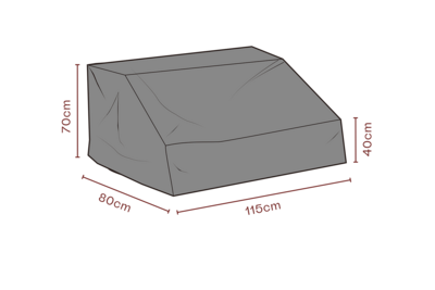 Møbeltrekk midtdel Black-Breathable