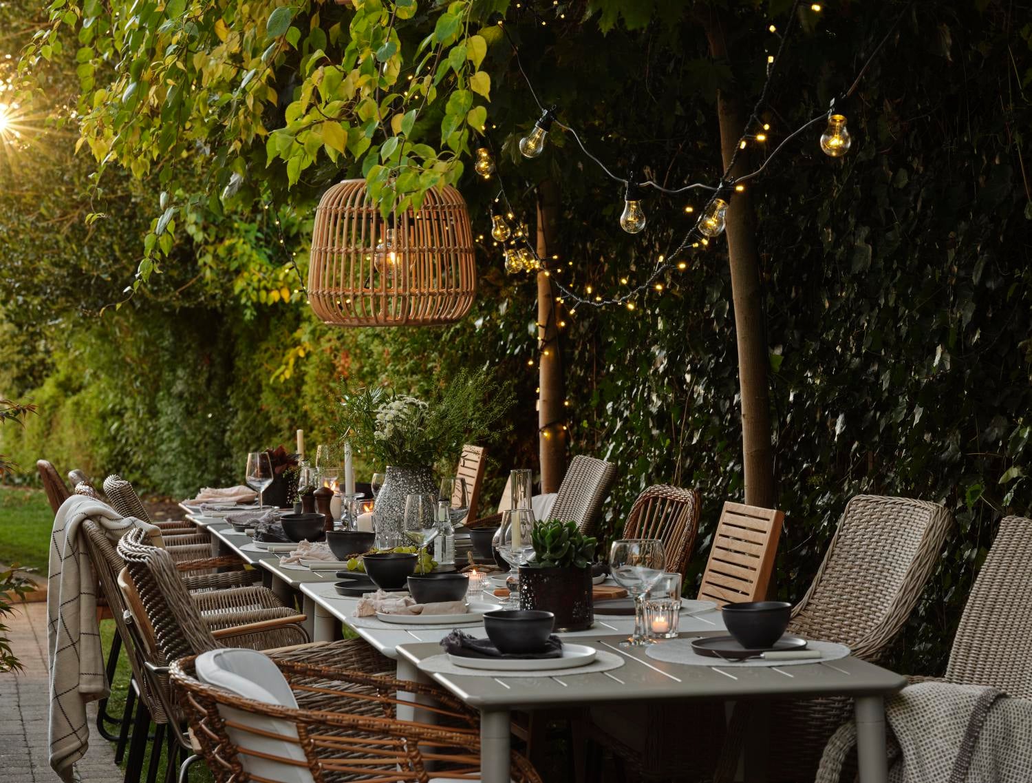 Nimes spisebord Hvit