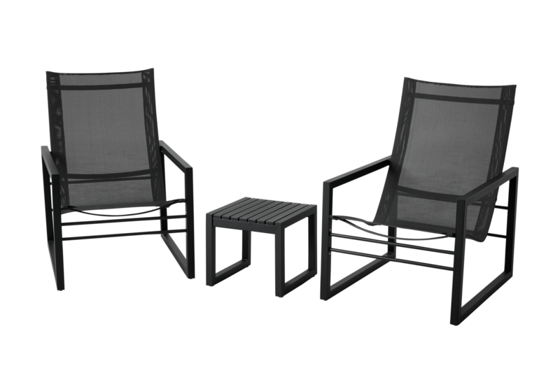 Vevi sidebord Svart