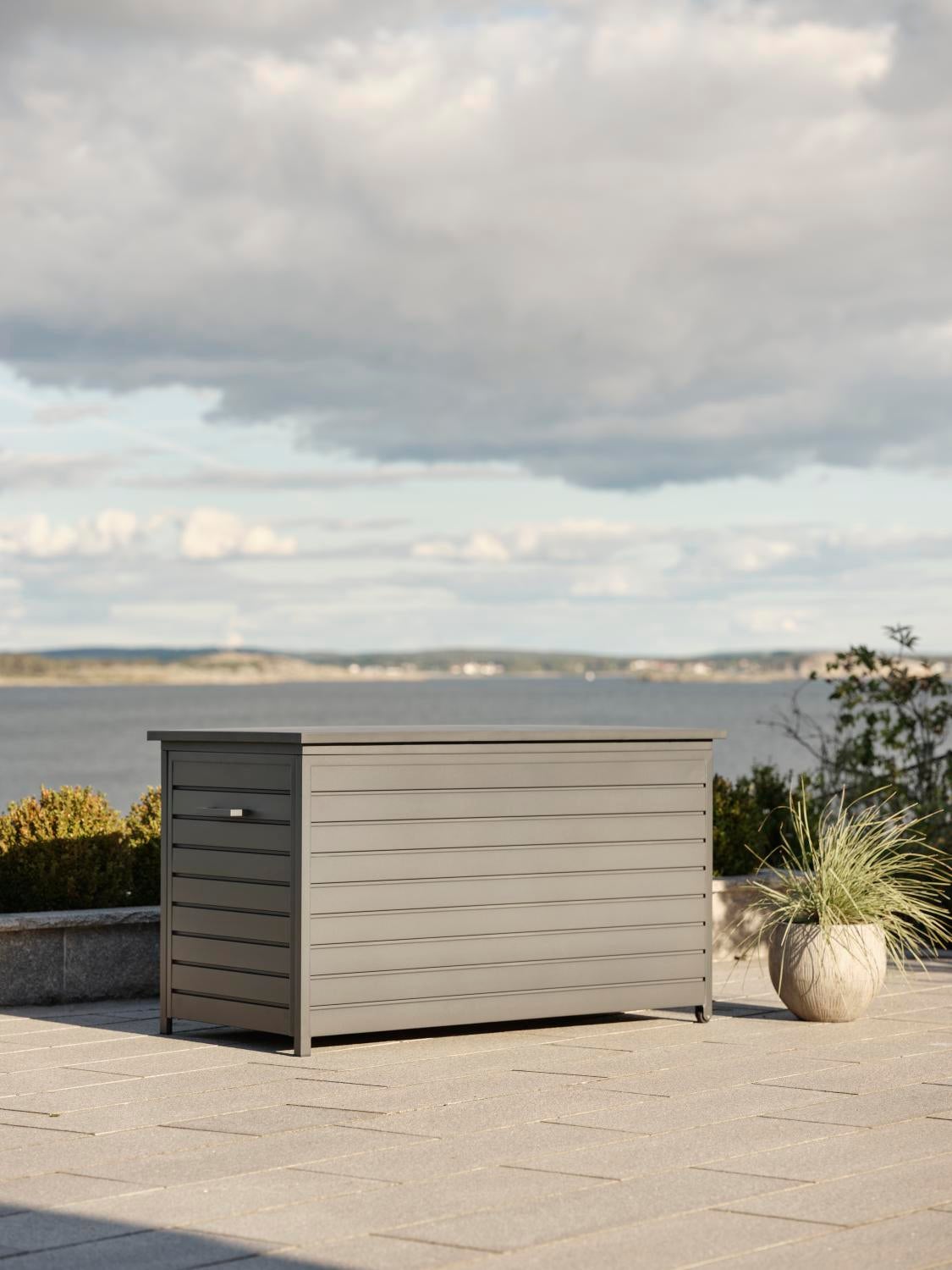 Gäster oppbevaringsboks Antracit