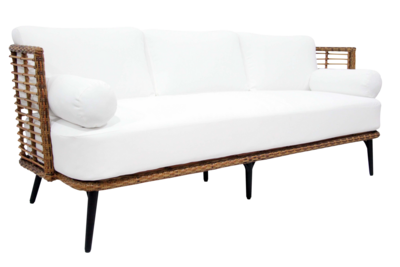 Covelo 3-seter sofa Natur/svart