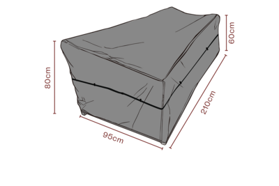 Møbeltrekk sofa Black-Breathable