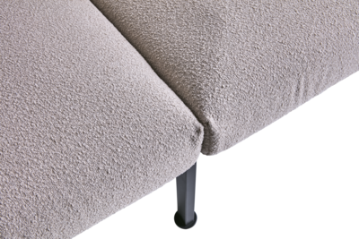Delux 3-seter sofa Black/Teddy Beige