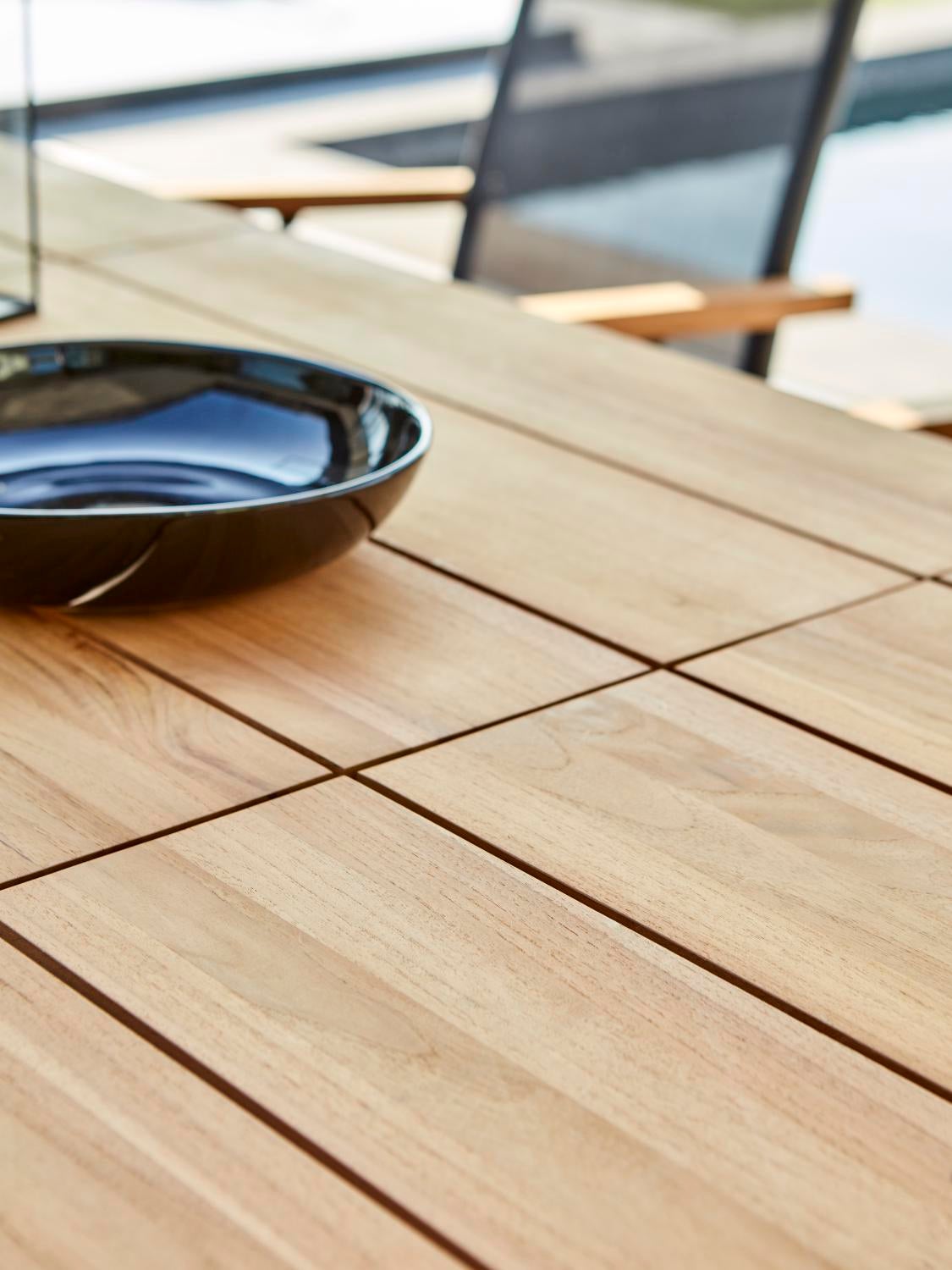 Nox spisebord Anthracite/Teak