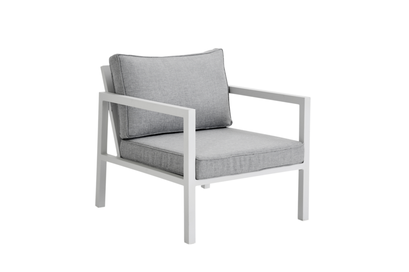 Belfort lenestol White/Pearl grey
