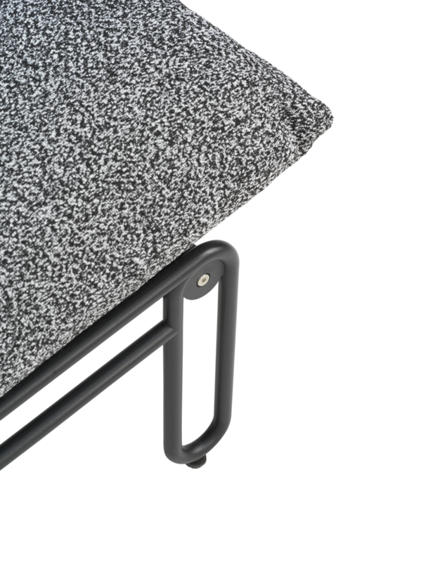 Blixt loungestol Svart/Teddy Ant