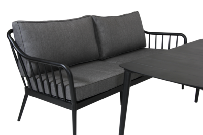Coleville 3-seter sofa Svart/grå