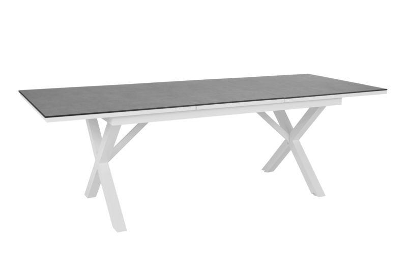 Hillmond spisebord Hvit/grå