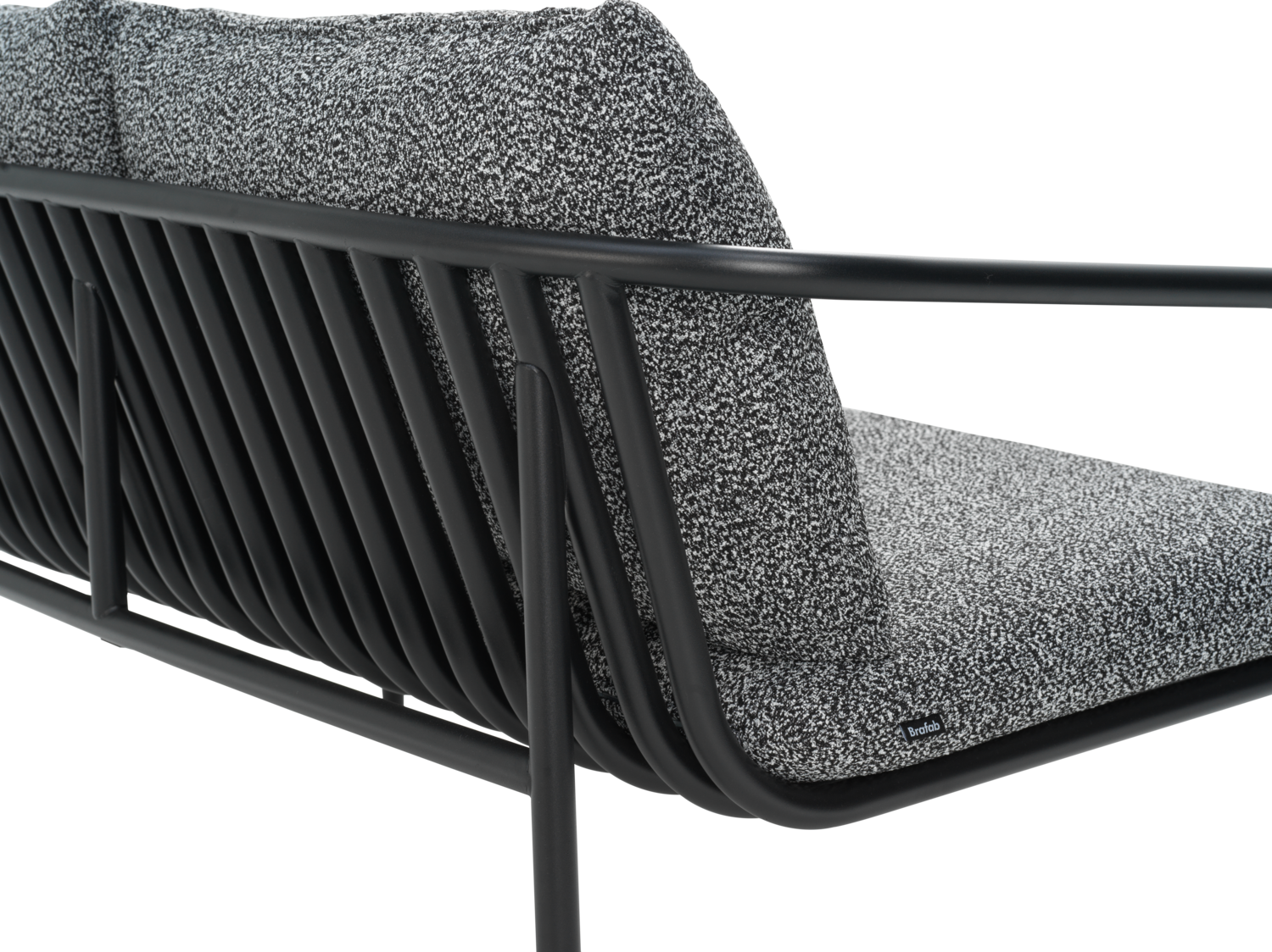 Bendt 2-seter sofa Svart/Teddy Ant