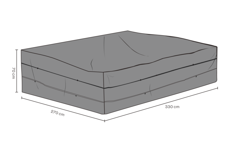 Møbeltrekk Sofa Black-Breathable