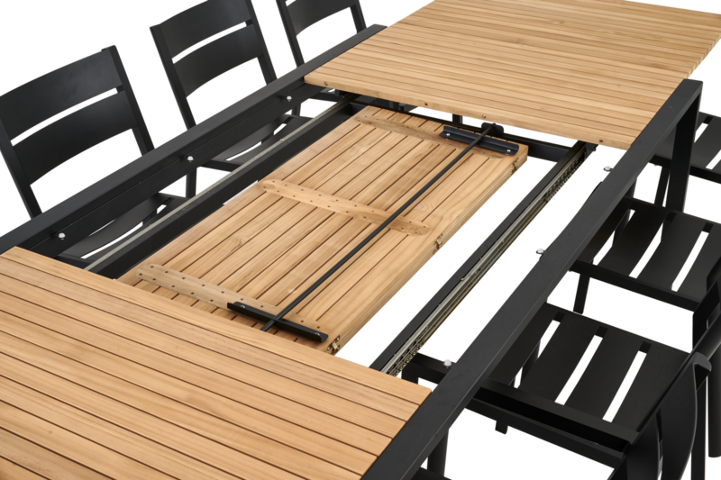 Naos spisebord Svart/teak