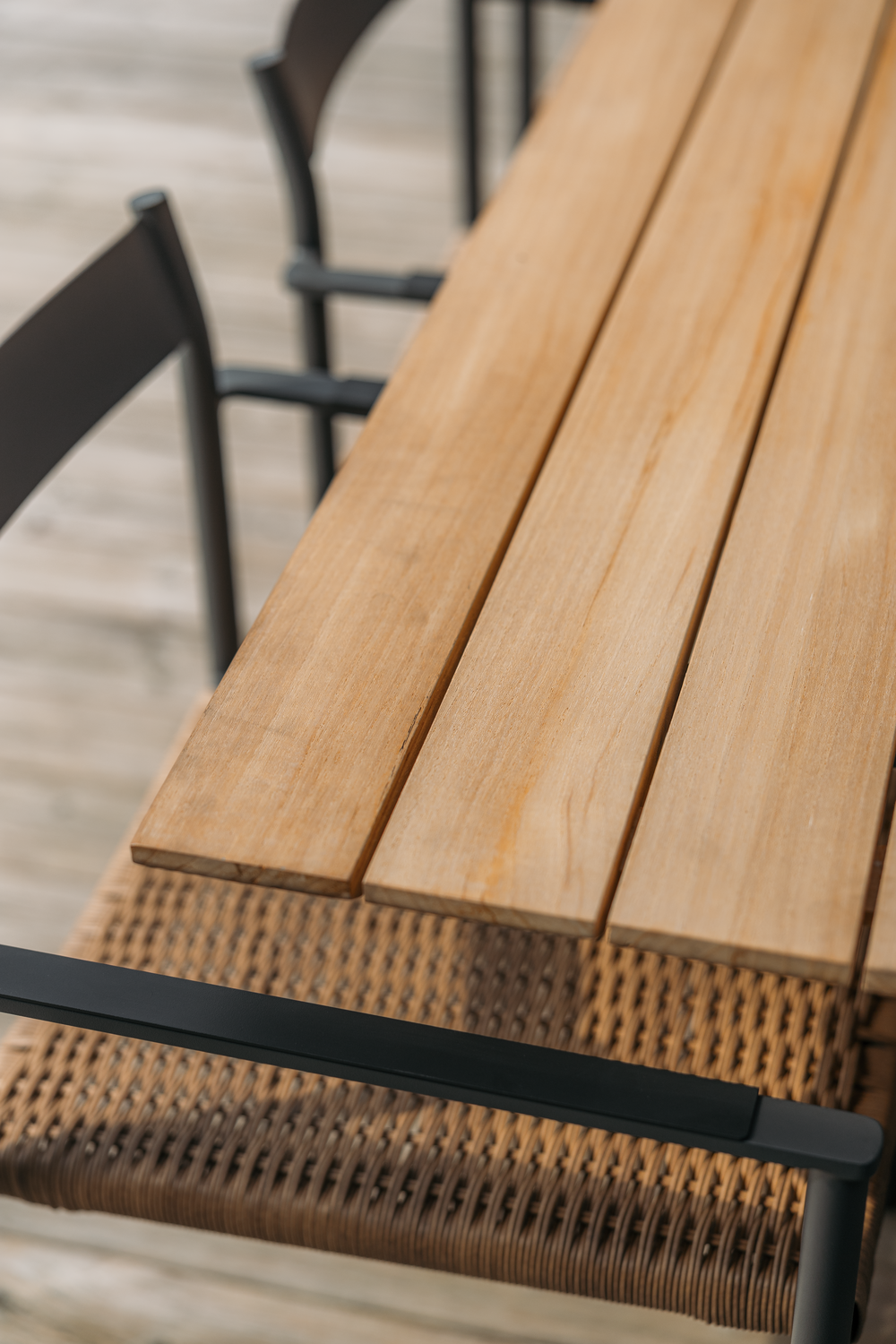 Shad spisebord Anthracite/Teak