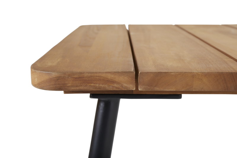 Nolli spisebord Svart/teak