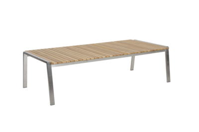 Naos sofabord Stainless steel/teak
