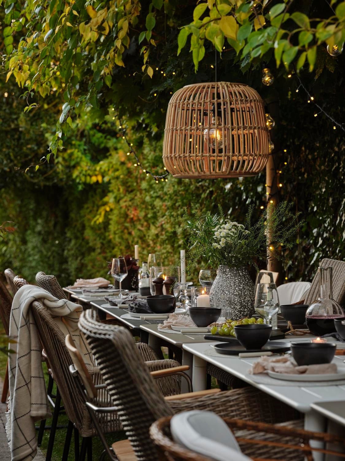 Nimes spisebord Hvit