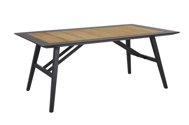 Chios spisebord Svart/teak