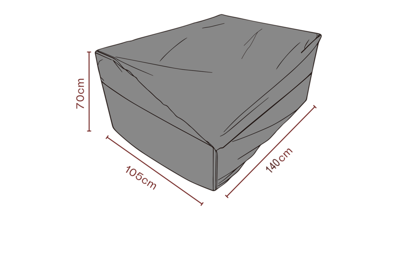 Møbeltrekk sofa Black-Breathable