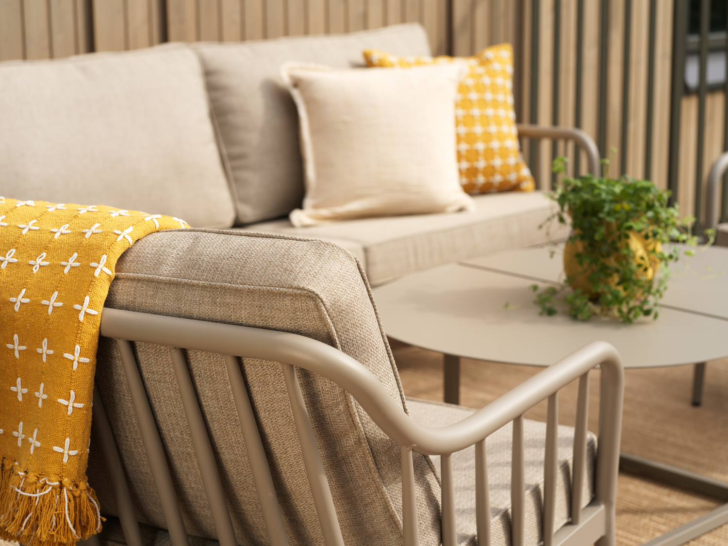 Coleville lenestol Khaki/Burlap Beige