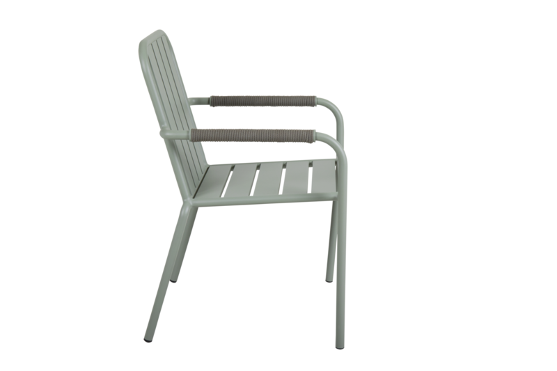 Innes stol med armlener Dusty Green