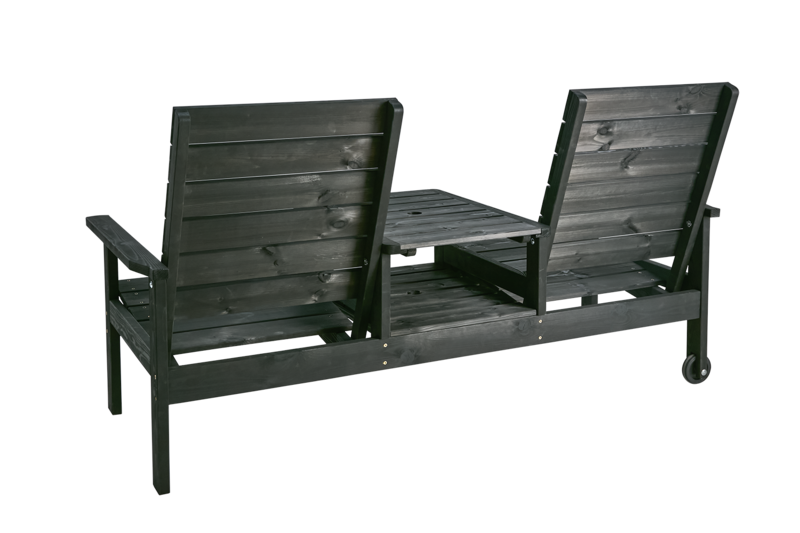 Du & Ja 2-seter sofa Svart