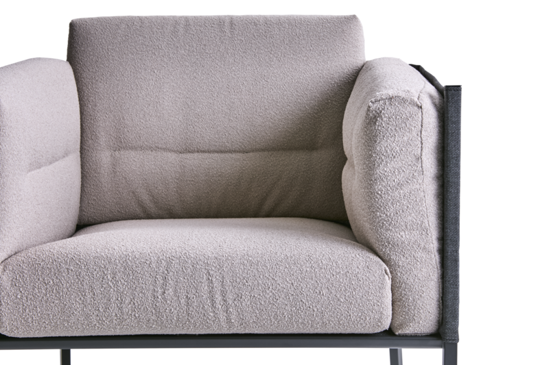 Delux lenestol Black/Teddy Beige