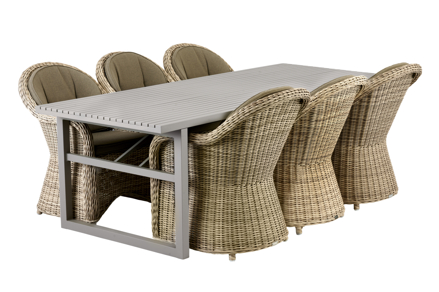 Paulina stol med armlener Beige/beige