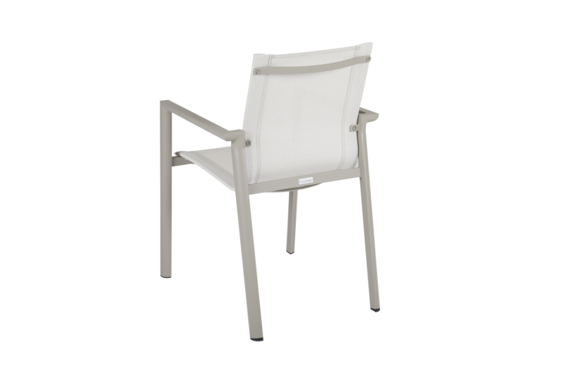 Delia stol med armlener Khaki/Off-white