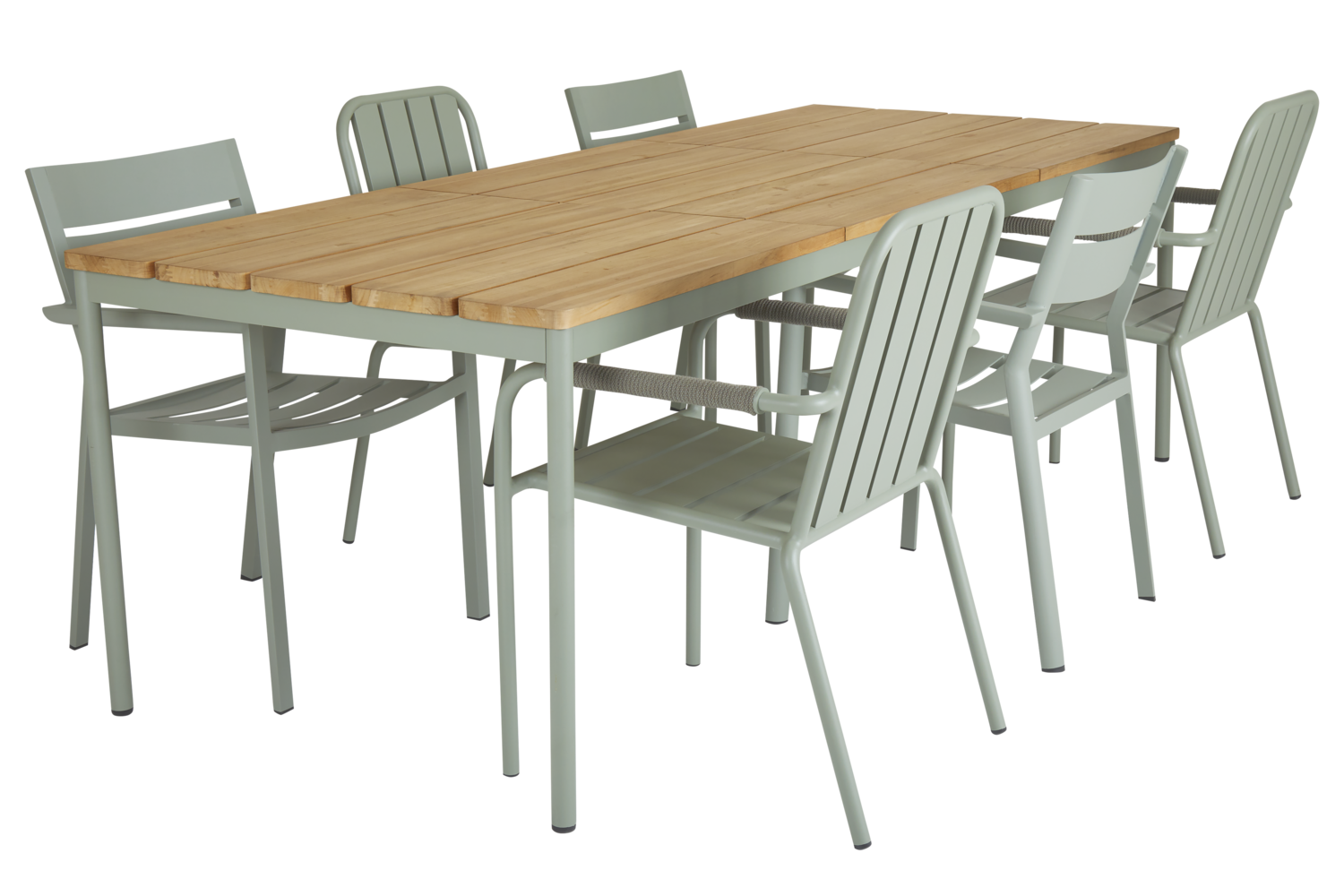 Delia stol med armlener Dusty Green