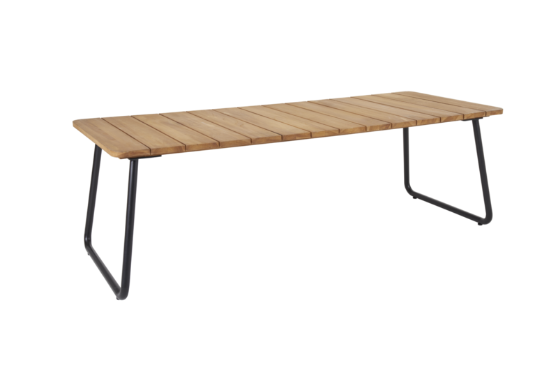 Nolli spisebord Svart/teak