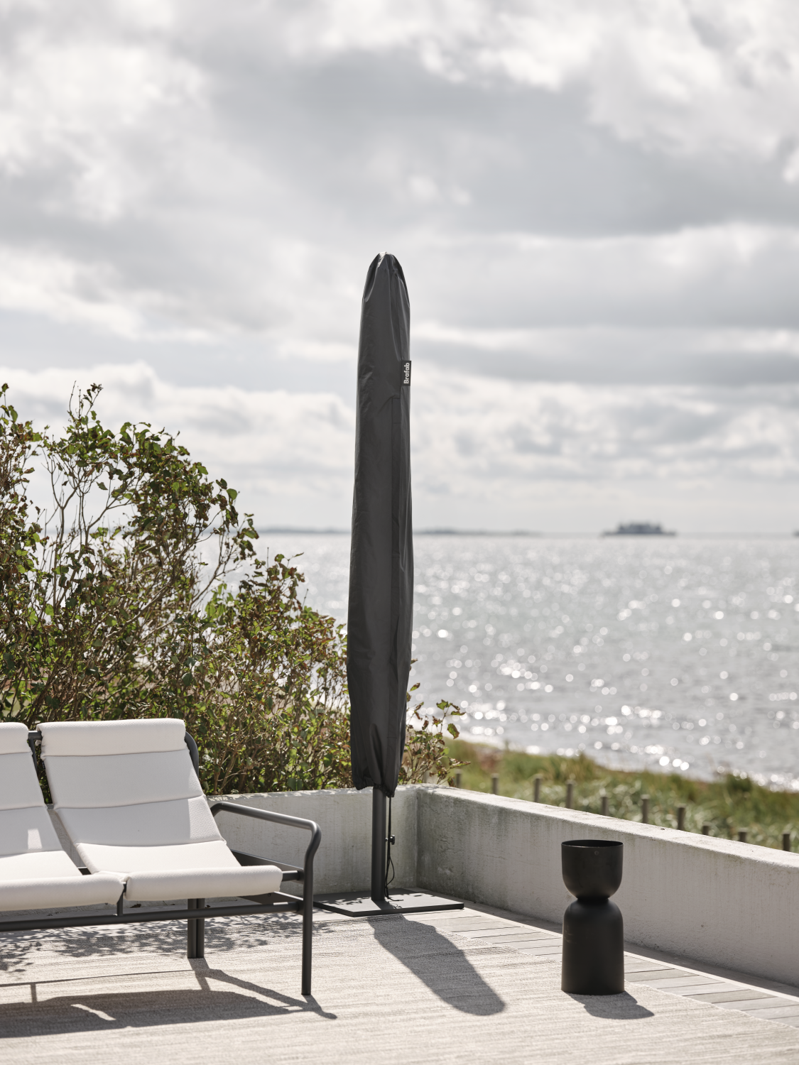 Møbeltrekk parasoll Black-Waterproof