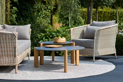 Domino sofabord Anthracite/Teak