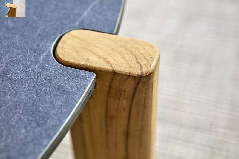 Domino sofabord Anthracite/Teak