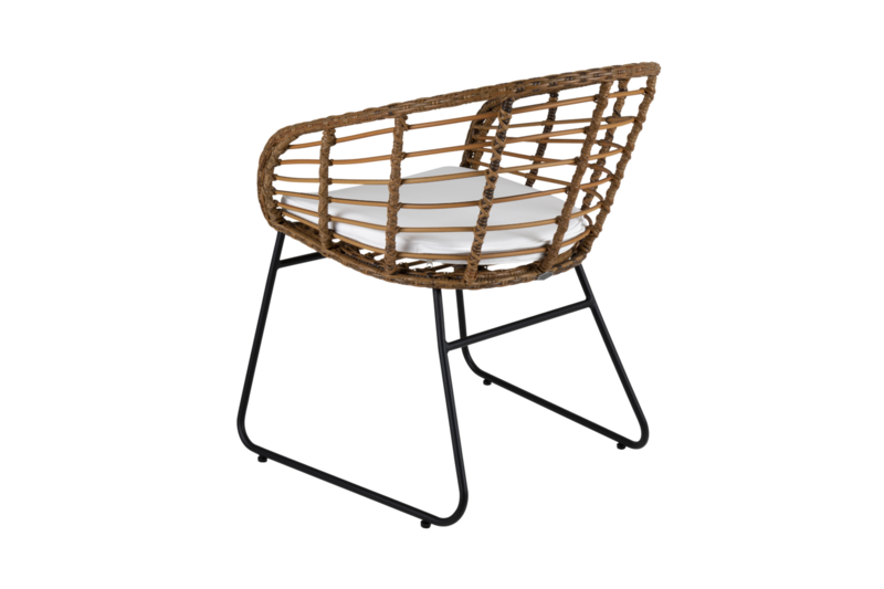 Covelo spisestol Natur/svart