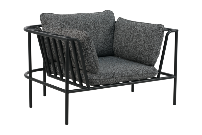 Collier lenestol Svart/Teddy Ant