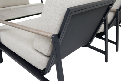Lyra 2,5-seter sofa Black/Sand